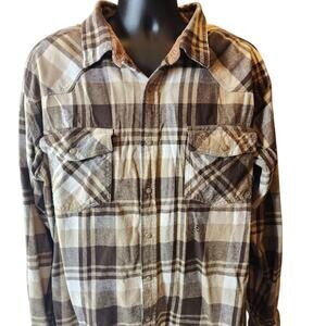 Legendary Whitetails Flannel Shirt Mens 2XT Heavyweight Western Snap Lumberjack